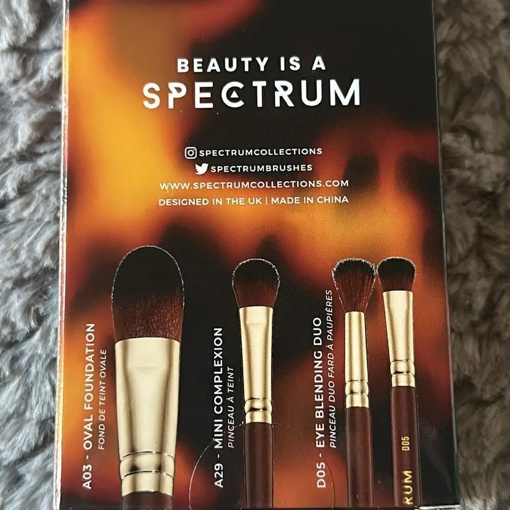 🌸HP🌸Spectrum Collections Pantherine 3 Piece Eye And Face Makeup Brush Set!